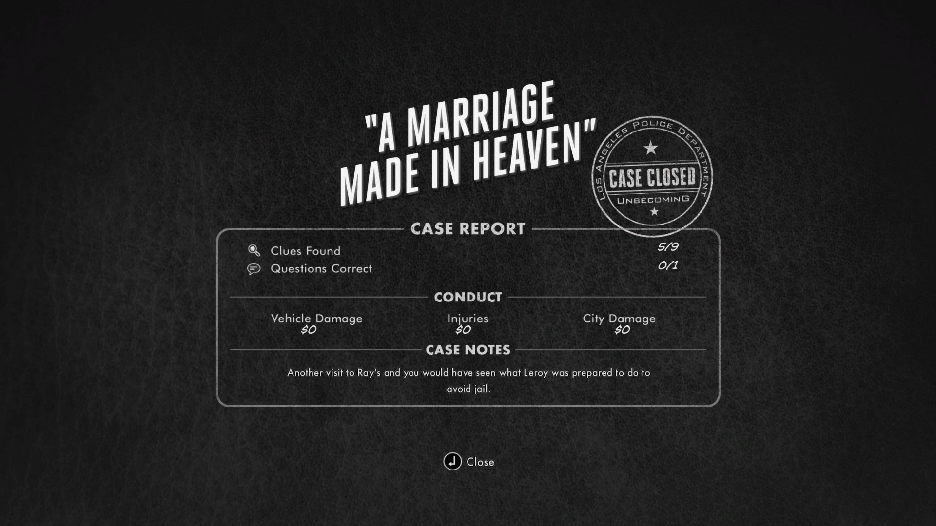 The end card to A Marriage Made in Heaven