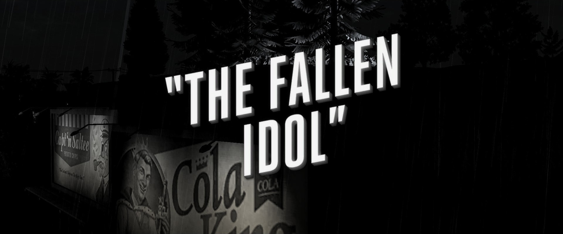 The title card for The Fallen Idol